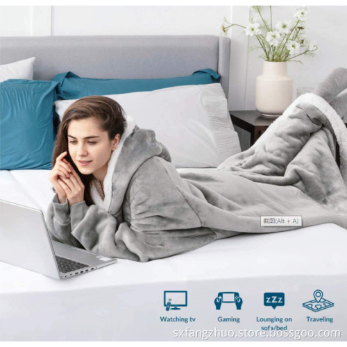 Hochwertige ungiftige übergroße tragbare Hoodie Sherpa